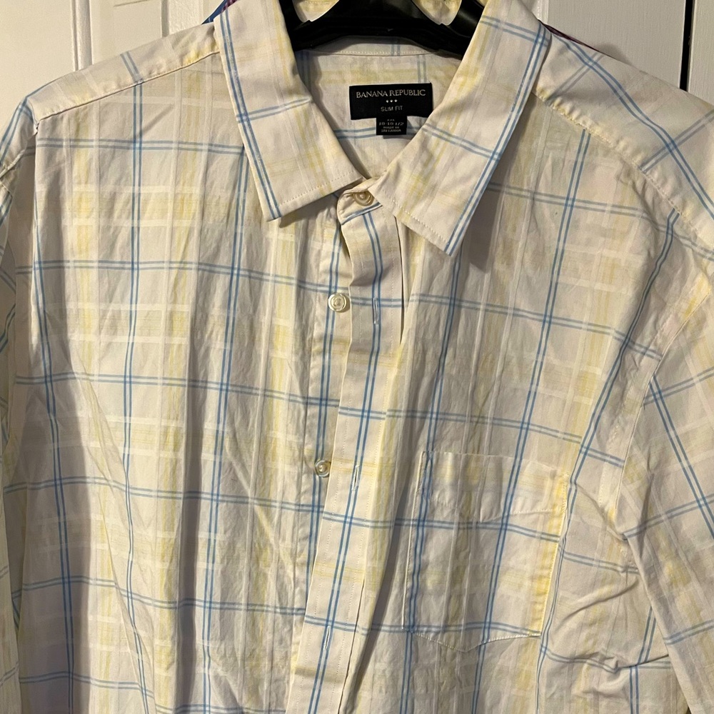 Banana Republic Plaid Button Down
